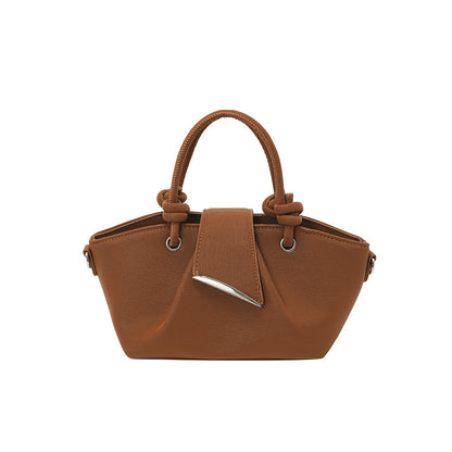 Women’s Square PU Leather Shoulder Bag With Sewing Thread Detail, Single Shoulder Strap, Perfect For Autumn