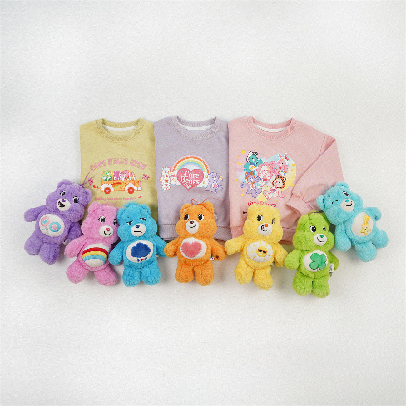 Cute Cartoon Children's Sweatshirt For Girls In Natural Pink, Cotton Blends Fabric With Printing, Pullover Style