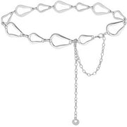 Silver Abstract Waist Chain
