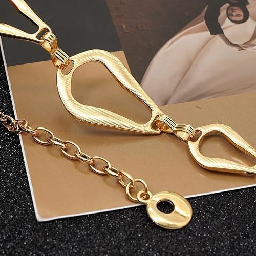 Simple Style Geometric Metal Waist Chain With Smooth Surface Finish In Silver, Unisex Design