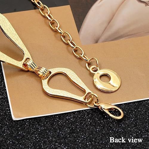 Simple Style Geometric Metal Waist Chain With Smooth Surface Finish In Silver, Unisex Design