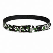 110cm Light Green Camouflage Rivet Belt