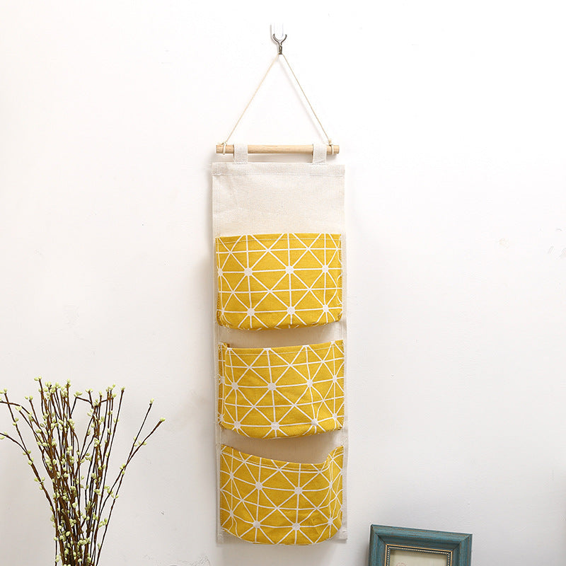 Pastoral Cotton And Linen Storage Bag For Organized Home Storage