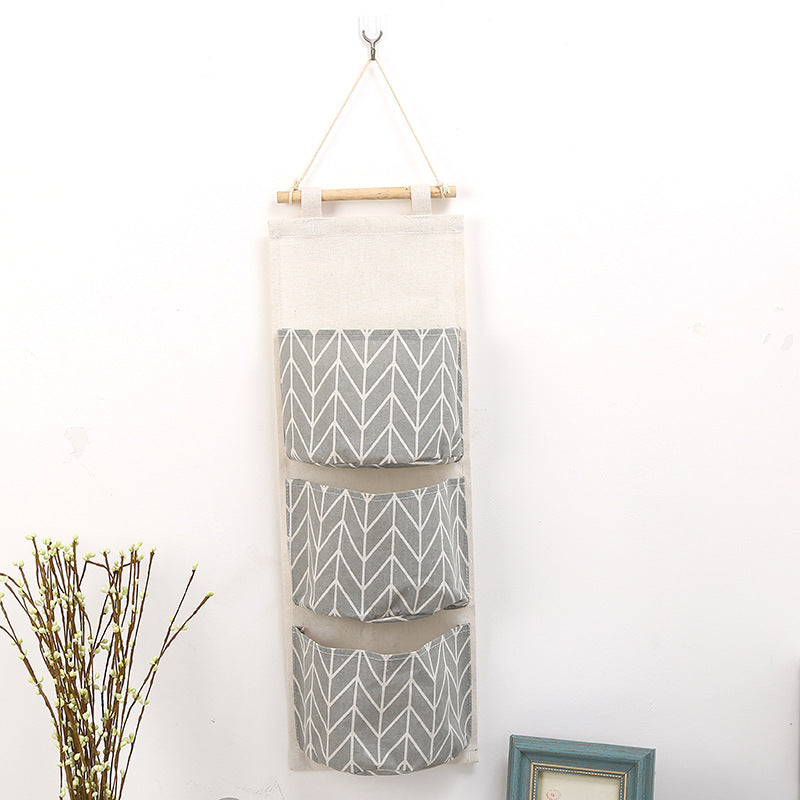 Pastoral Cotton And Linen Storage Bag For Organized Home Storage