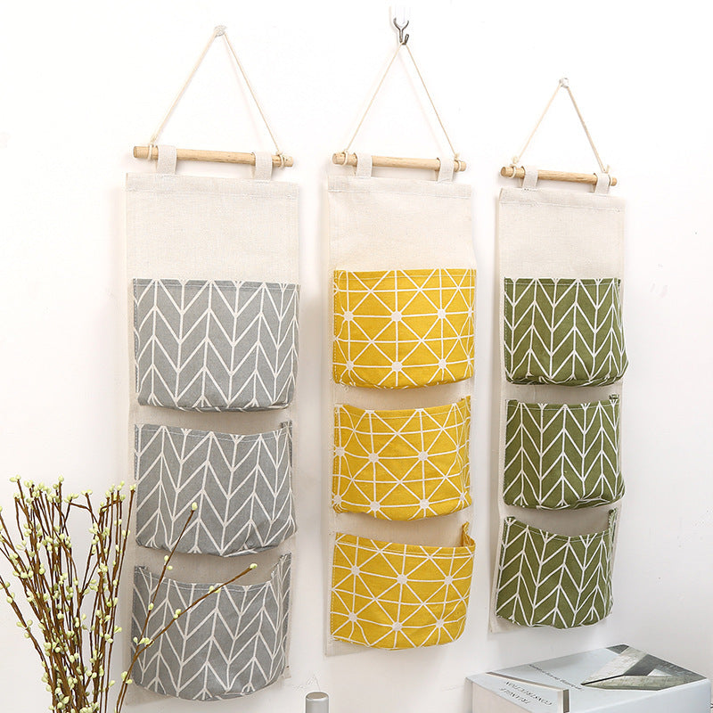 Pastoral Cotton And Linen Storage Bag For Organized Home Storage