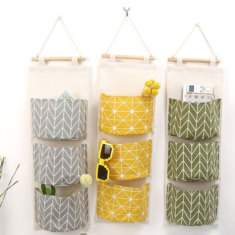 Pastoral Cotton And Linen Storage Bag For Organized Home Storage