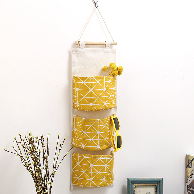 Pastoral Cotton And Linen Storage Bag For Organized Home Storage