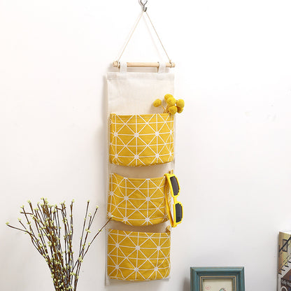 Pastoral Cotton And Linen Storage Bag For Organized Home Storage