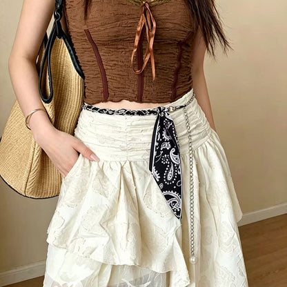 Ethnic Style Women's Tassel Waist Chain In Alloy With Braid Surface Finish
