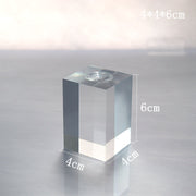 Transparent Base with Grooves 4*4*6cm