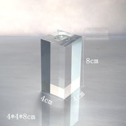 Transparent Base with Grooves 4*4*8cm