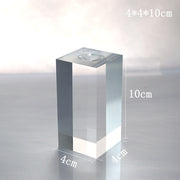 Transparent Grooved Base 4*4*10cm