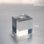 Transparent Base with Grooves 5*5*5cm