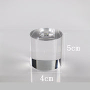 Grooved Round Transparent 4*5cm