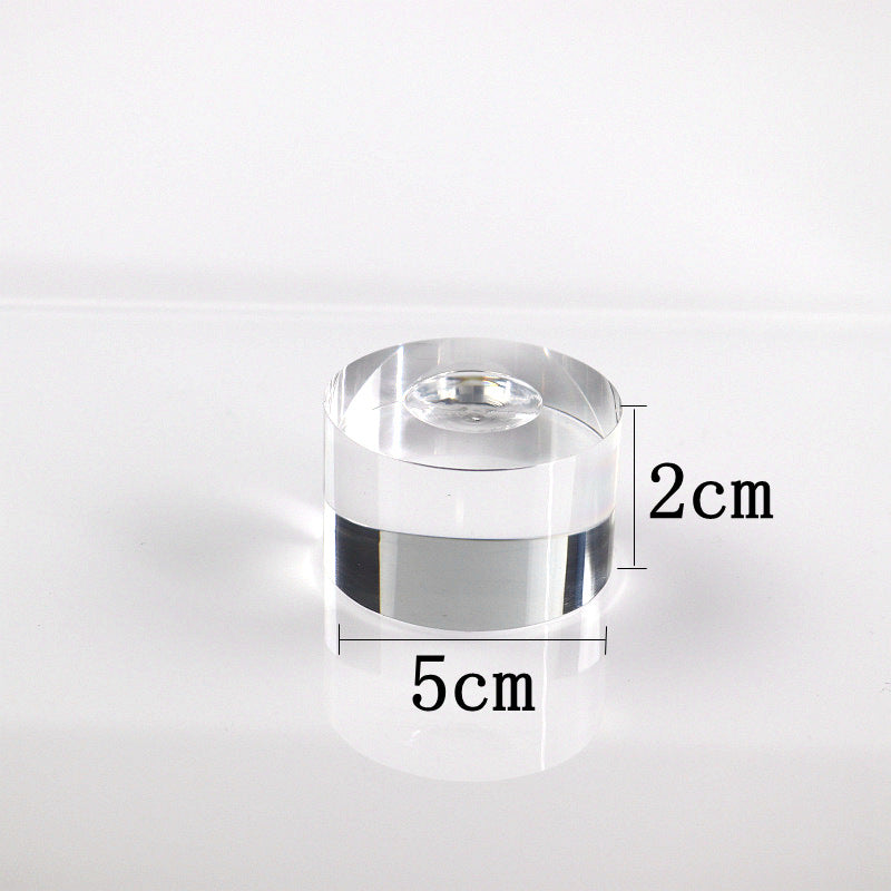 3 Pieces Set Artistic Acrylic Jewelry Rack With Spray Paint Finish For Elegant Display