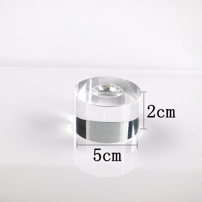 3 Pieces Set Artistic Acrylic Jewelry Rack With Spray Paint Finish For Elegant Display
