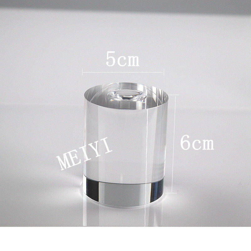 3 Pieces Set Artistic Acrylic Jewelry Rack With Spray Paint Finish For Elegant Display