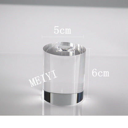 3 Pieces Set Artistic Acrylic Jewelry Rack With Spray Paint Finish For Elegant Display