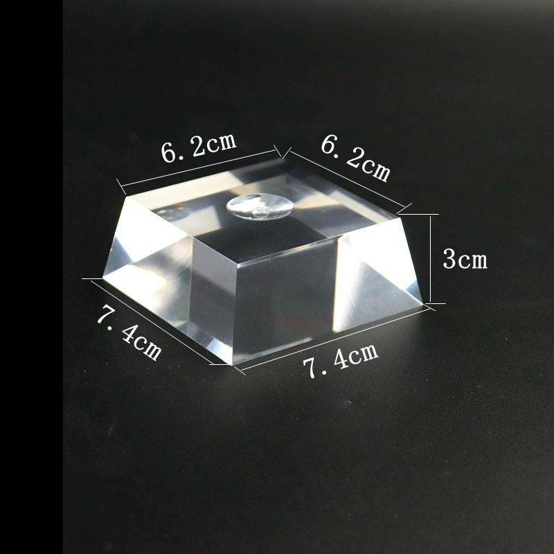 3 Pieces Set Artistic Acrylic Jewelry Rack With Spray Paint Finish For Elegant Display