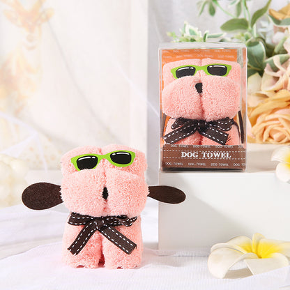 Coral Fleece Cake Towel In Polyester Fiber Featuring 32s Yarn Count And Quick Absorption In 5-10 Seconds