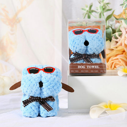 Coral Fleece Cake Towel In Polyester Fiber Featuring 32s Yarn Count And Quick Absorption In 5-10 Seconds