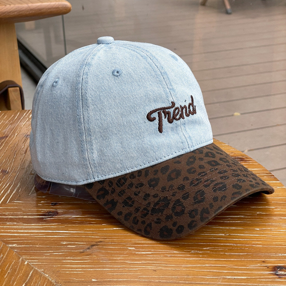 Unisex Cowboy Style Baseball Cap With Wide Brim, Breathable Denim Material Featuring Splicing Craft