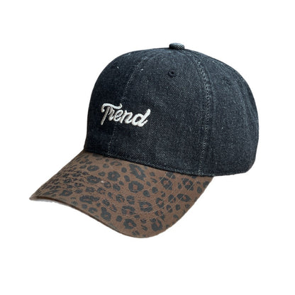 Unisex Cowboy Style Baseball Cap With Wide Brim, Breathable Denim Material Featuring Splicing Craft