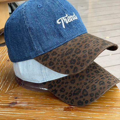 Unisex Cowboy Style Baseball Cap With Wide Brim, Breathable Denim Material Featuring Splicing Craft