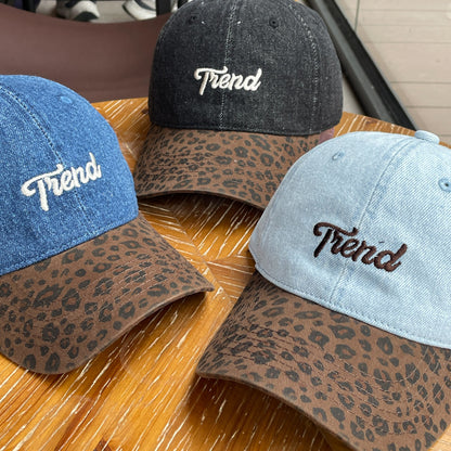 Unisex Cowboy Style Baseball Cap With Wide Brim, Breathable Denim Material Featuring Splicing Craft