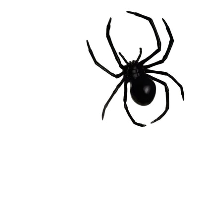 Gothic Spider Hairpin For Women In Dyed Black Plastic, Perfect Halloween Hair Accessory