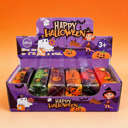 Handmade PU Halloween Pattern Squishy Toy In Cartoon Style, Perfect Stress Relief Toy For Halloween