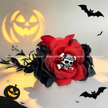Skull Hair Claws Hairpin For Women Made Of Durable Plastic, Perfect Halloween Accessory