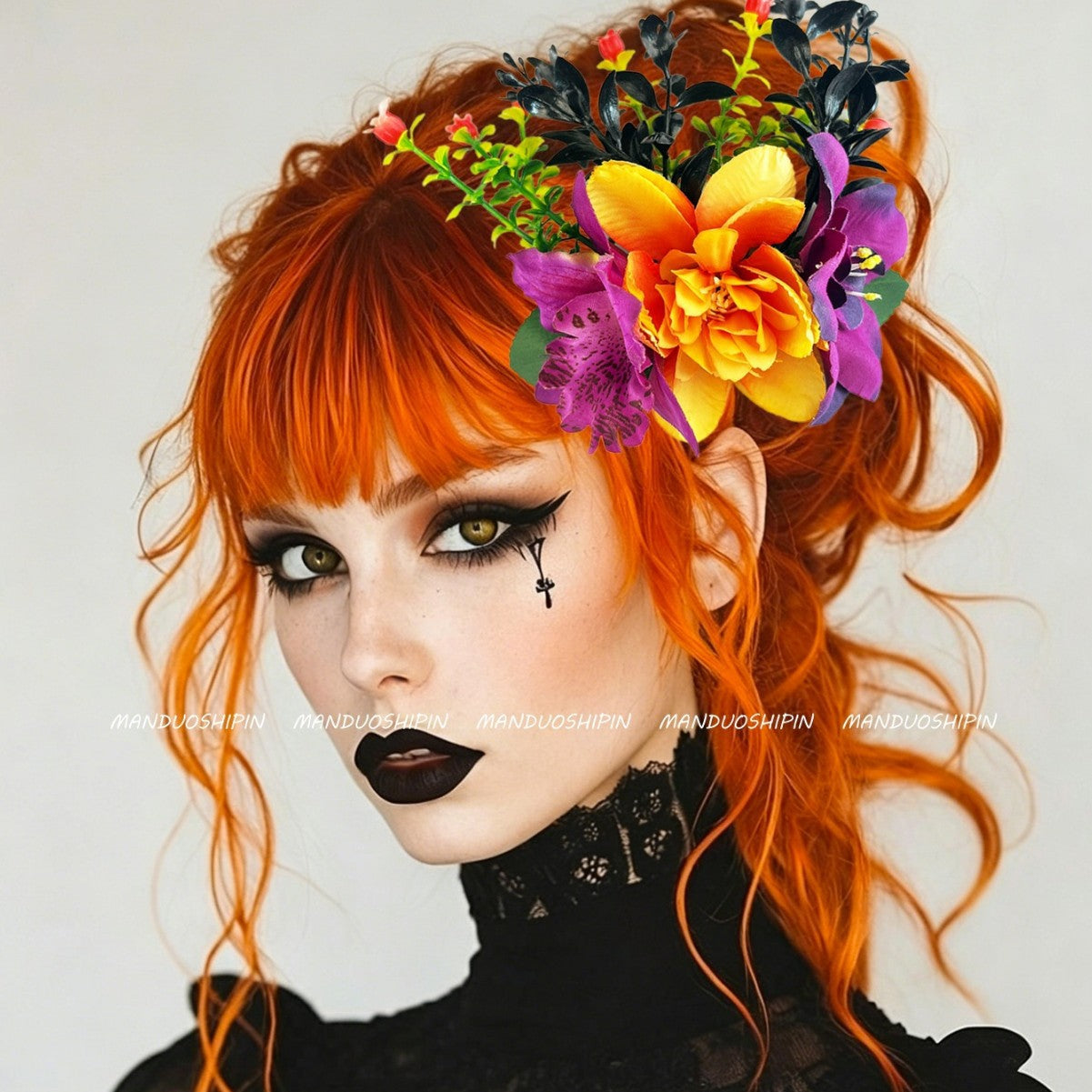 Skull Hair Claws Hairpin For Women Made Of Durable Plastic, Perfect Halloween Accessory