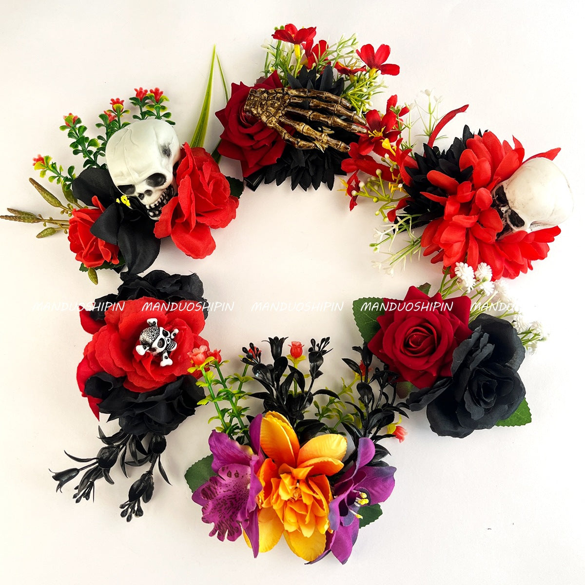 Skull Hair Claws Hairpin For Women Made Of Durable Plastic, Perfect Halloween Accessory