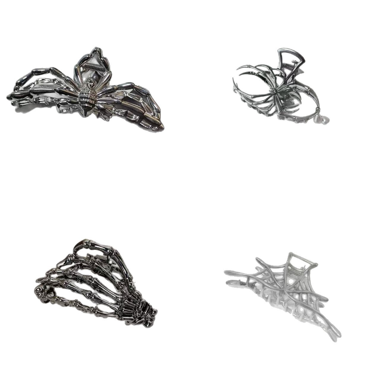 Simple Style Bat Hair Claws For Women, Alloy Material, 3 PCS Package, Perfect Halloween Hairpin