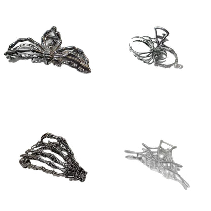 Simple Style Bat Hair Claws For Women, Alloy Material, 3 PCS Package, Perfect Halloween Hairpin