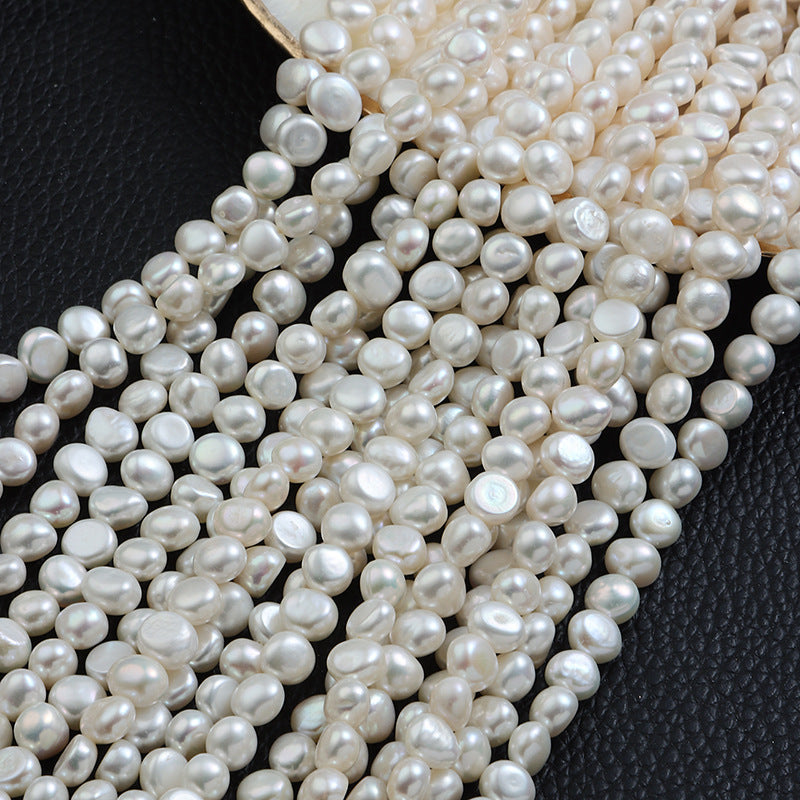 Baroque Style DIY Loose Freshwater Pearls In Natural White, 7-8mm Baroque Pearl Shape