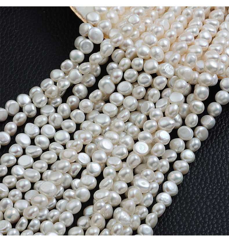 Baroque Style DIY Loose Freshwater Pearls In Natural White, 7-8mm Baroque Pearl Shape