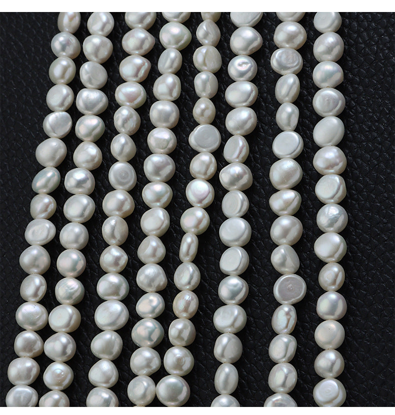 Baroque Style DIY Loose Freshwater Pearls In Natural White, 7-8mm Baroque Pearl Shape