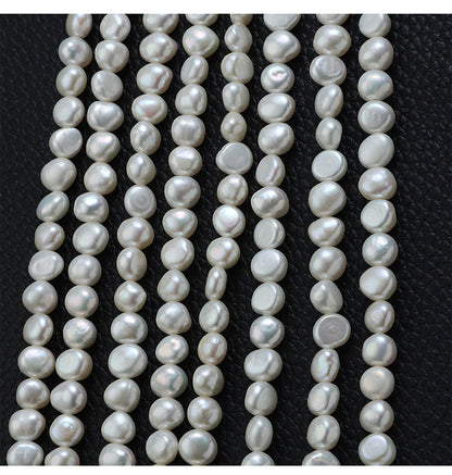 Baroque Style DIY Loose Freshwater Pearls In Natural White, 7-8mm Baroque Pearl Shape