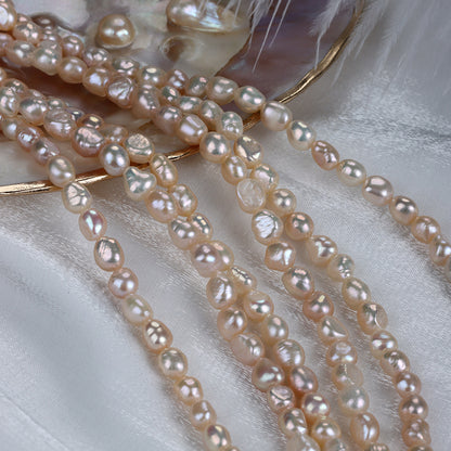 Natural Lavender Freshwater Pearl DIY Loose Pearls Featuring 7-8mm Baroque Style Stone Shape