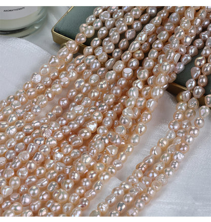 Natural Lavender Freshwater Pearl DIY Loose Pearls Featuring 7-8mm Baroque Style Stone Shape