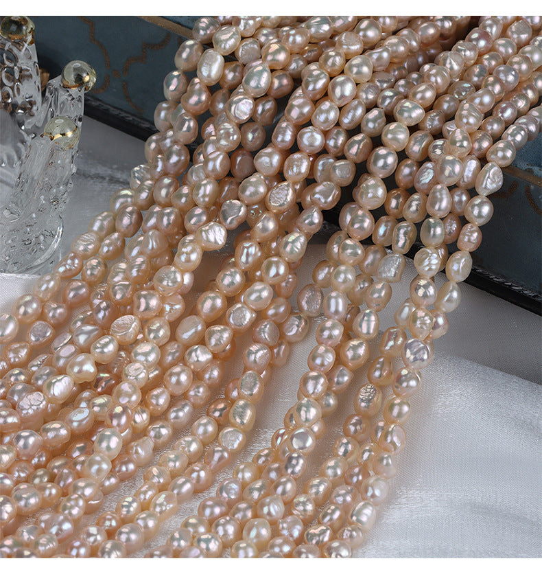 Natural Lavender Freshwater Pearl DIY Loose Pearls Featuring 7-8mm Baroque Style Stone Shape