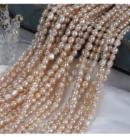 Natural Lavender Freshwater Pearl DIY Loose Pearls Featuring 7-8mm Baroque Style Stone Shape