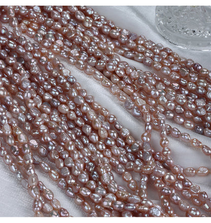 Natural Lavender Freshwater Pearl DIY Loose Pearls Featuring 7-8mm Baroque Style Stone Shape