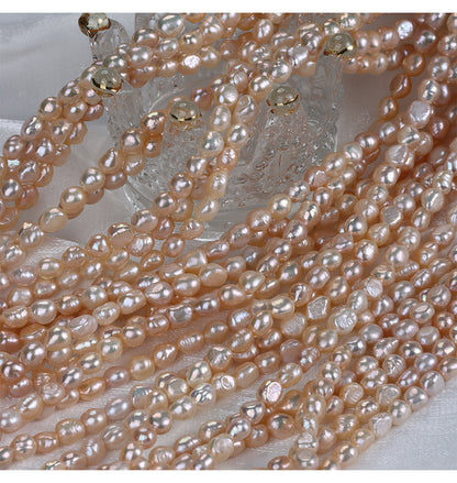 Natural Lavender Freshwater Pearl DIY Loose Pearls Featuring 7-8mm Baroque Style Stone Shape