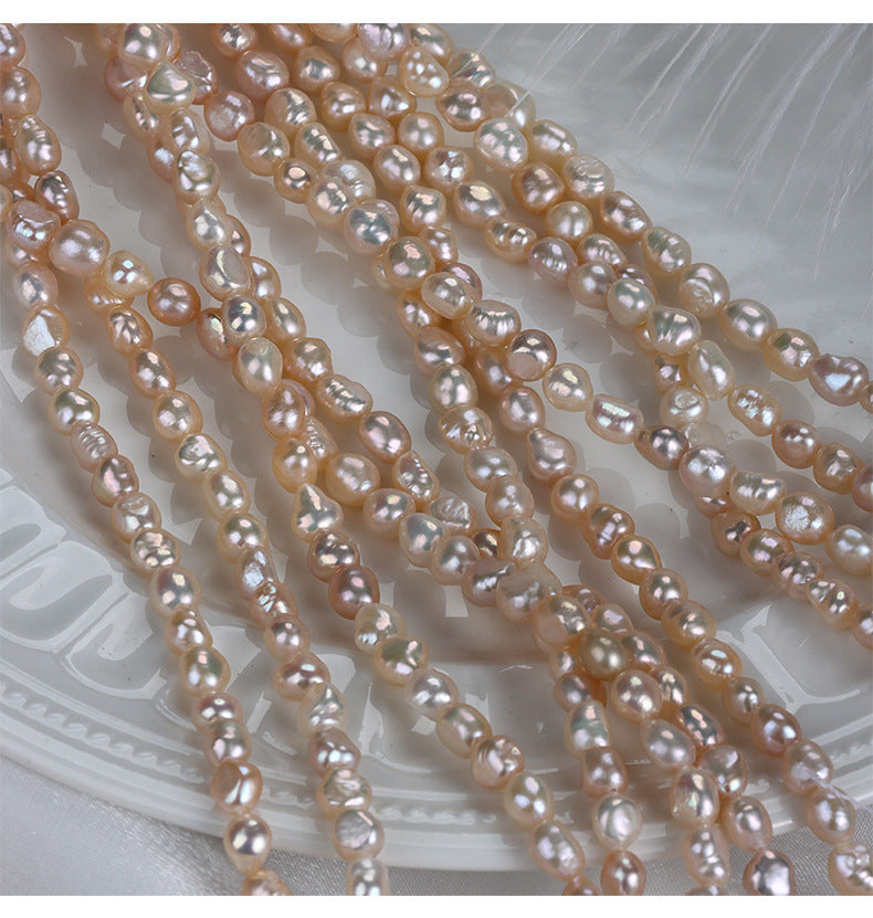 Natural Lavender Freshwater Pearl DIY Loose Pearls Featuring 7-8mm Baroque Style Stone Shape