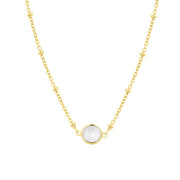 Transparent Diamond Gold Necklace
