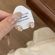 Super Shiny Zirconia Stud Earrings