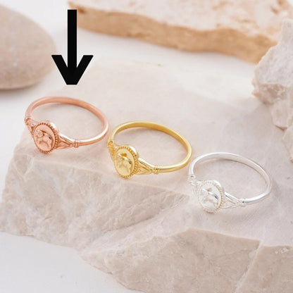 Women’s Elephant Ring In Gold Electroplated Copper, Perfect For Daily Wear